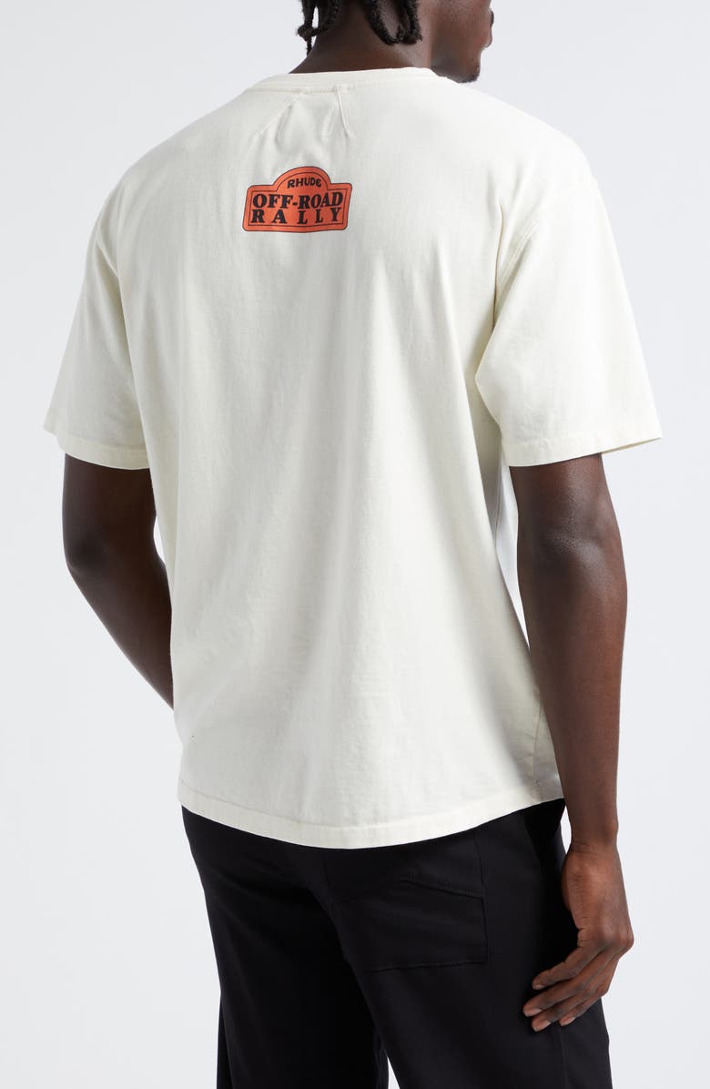 Rhude Black Hills Derby Oversize Graphic T-Shirt, Alternate, color,