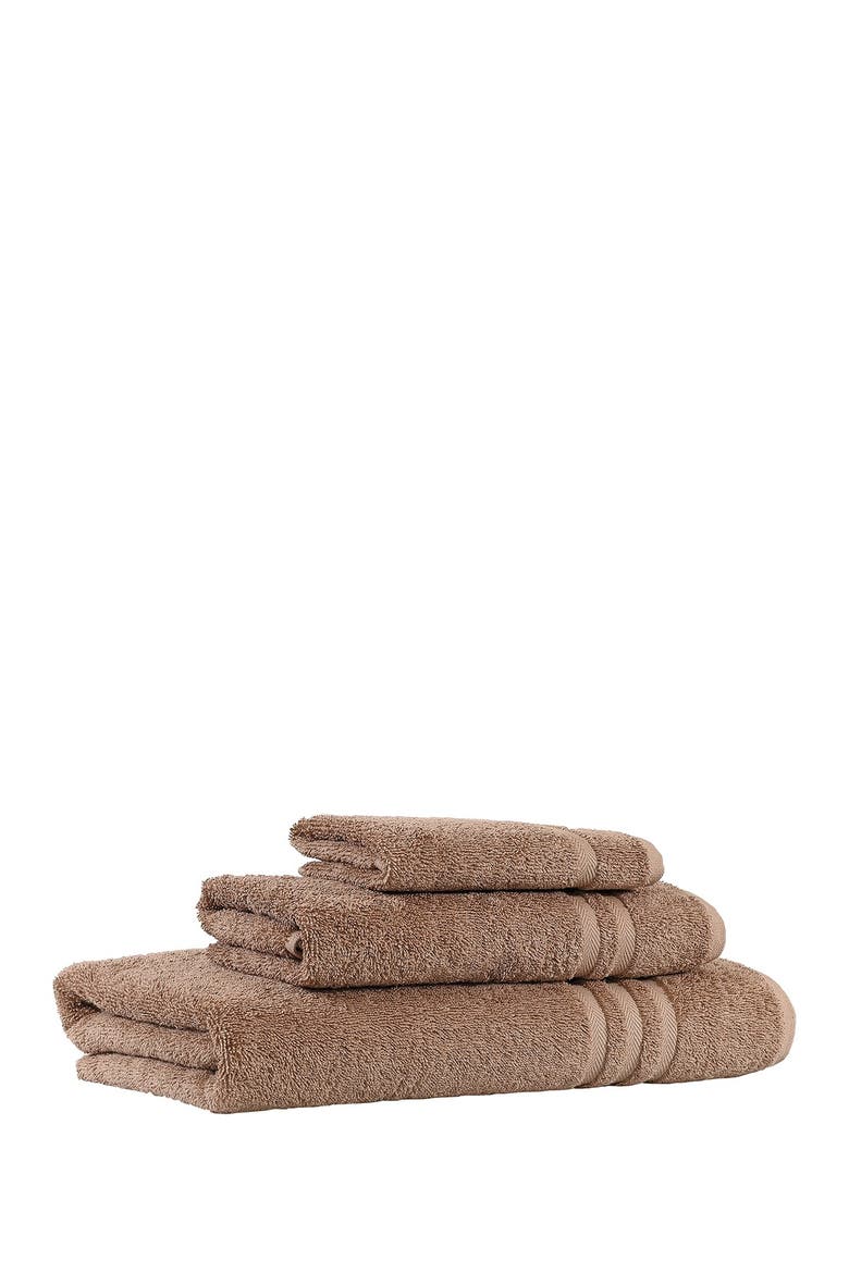 Denzi 3-Piece Towel Set - Latte, Alternate, color, LATTE