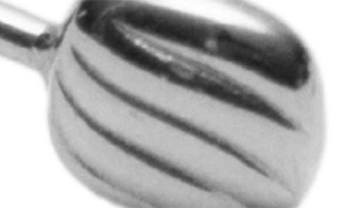 Argento Vivo Sterling Silver Rib Textured Cuff Bracelet In Silver