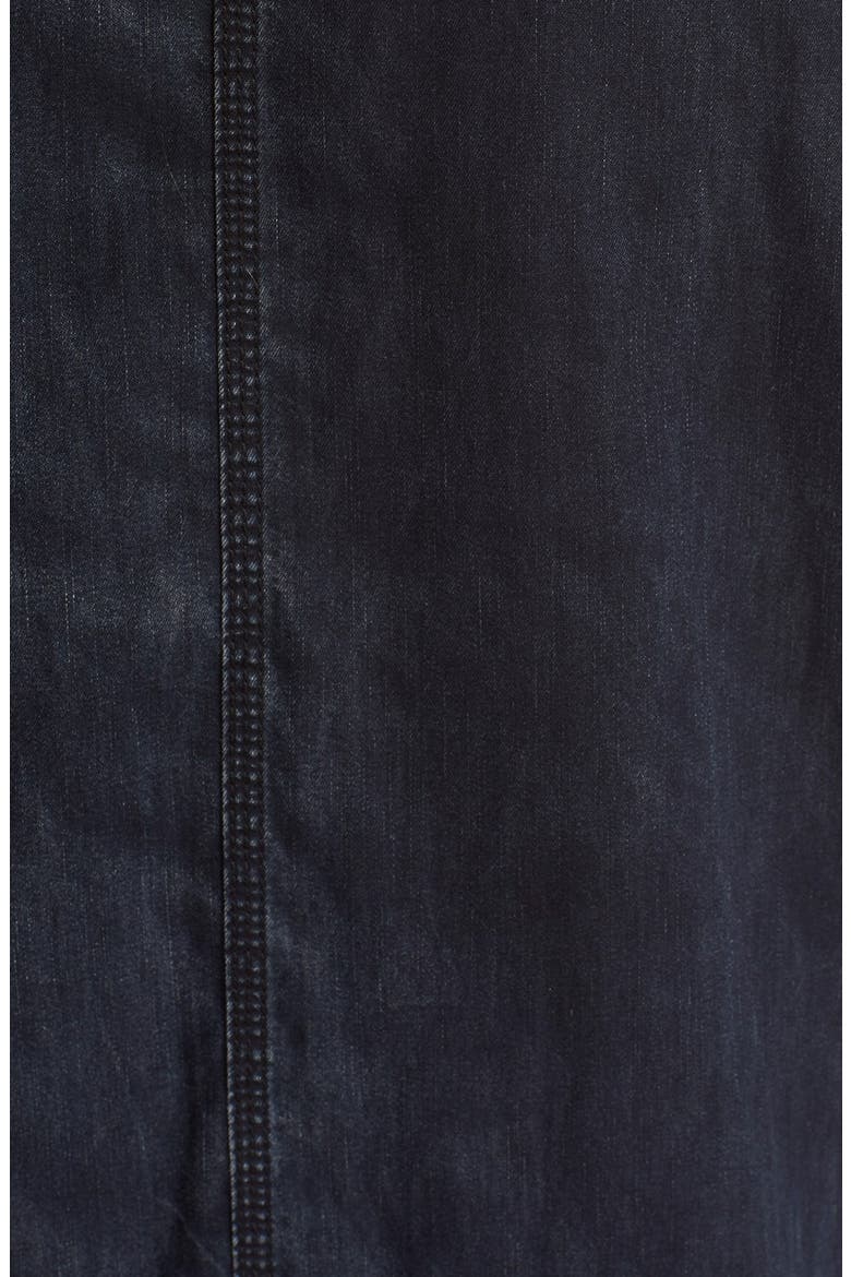 'The Oversized Smock' Denim Shirtdress, Alternate, color, ASPHALT