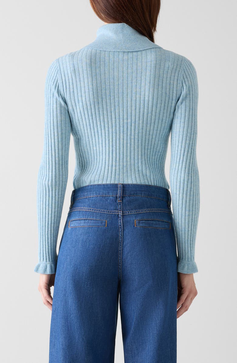 LK Bennett Cora Collared Rib Sweater, Alternate, color, 