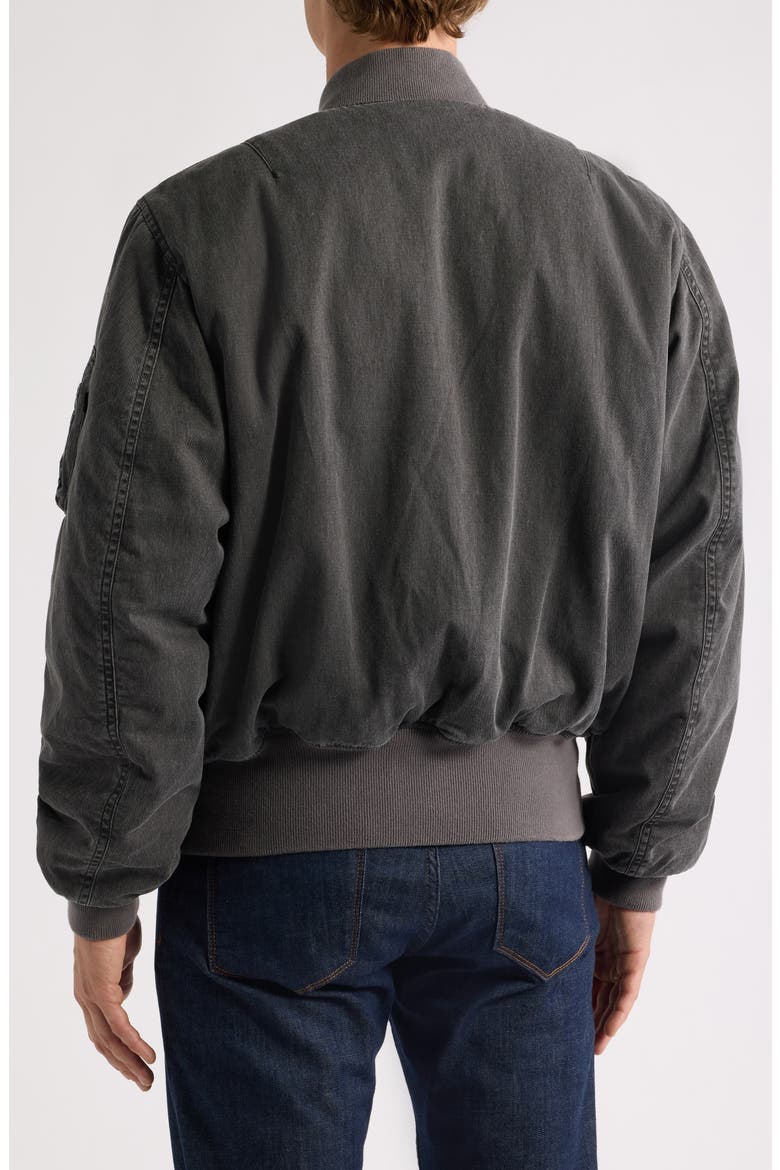 MA-1 Heritage Cotton Bomber Jacket, Alternate, color, BLACK
