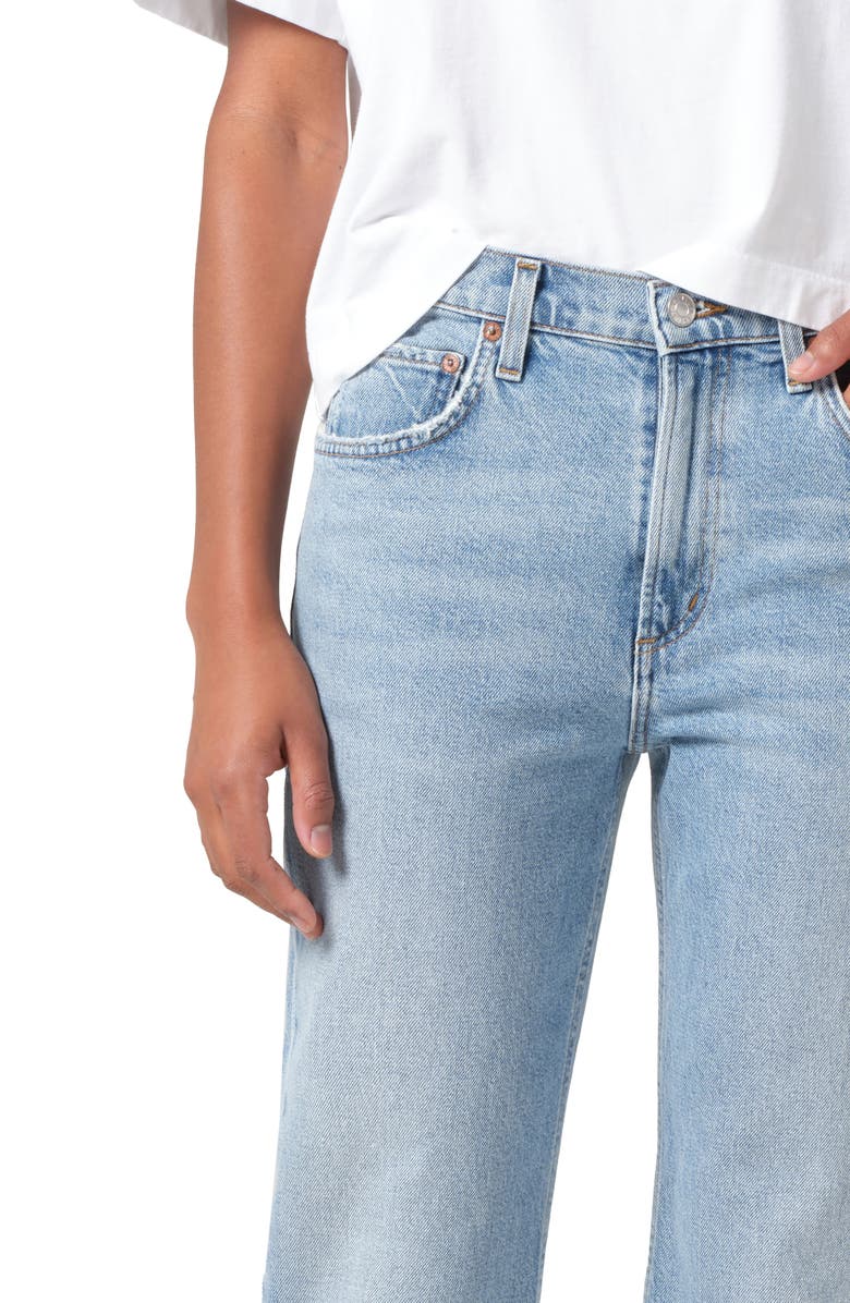 AGOLDE Valen Mid Rise Ankle Straight Leg Jeans, Alternate, color, Formula