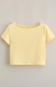 Treasure & Bond Kids' Off the Shoulder T-Shirt