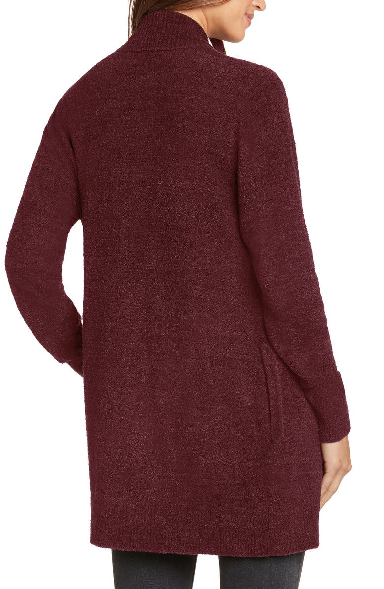 matty m. Waterfall Cardigan, Alternate, color, Wine