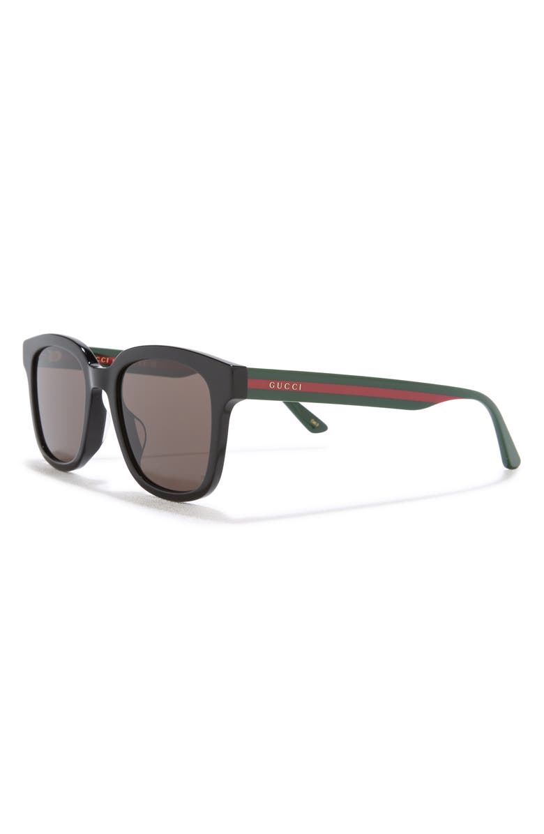 Gucci 53mm Square Sunglasses, Alternate, color, 