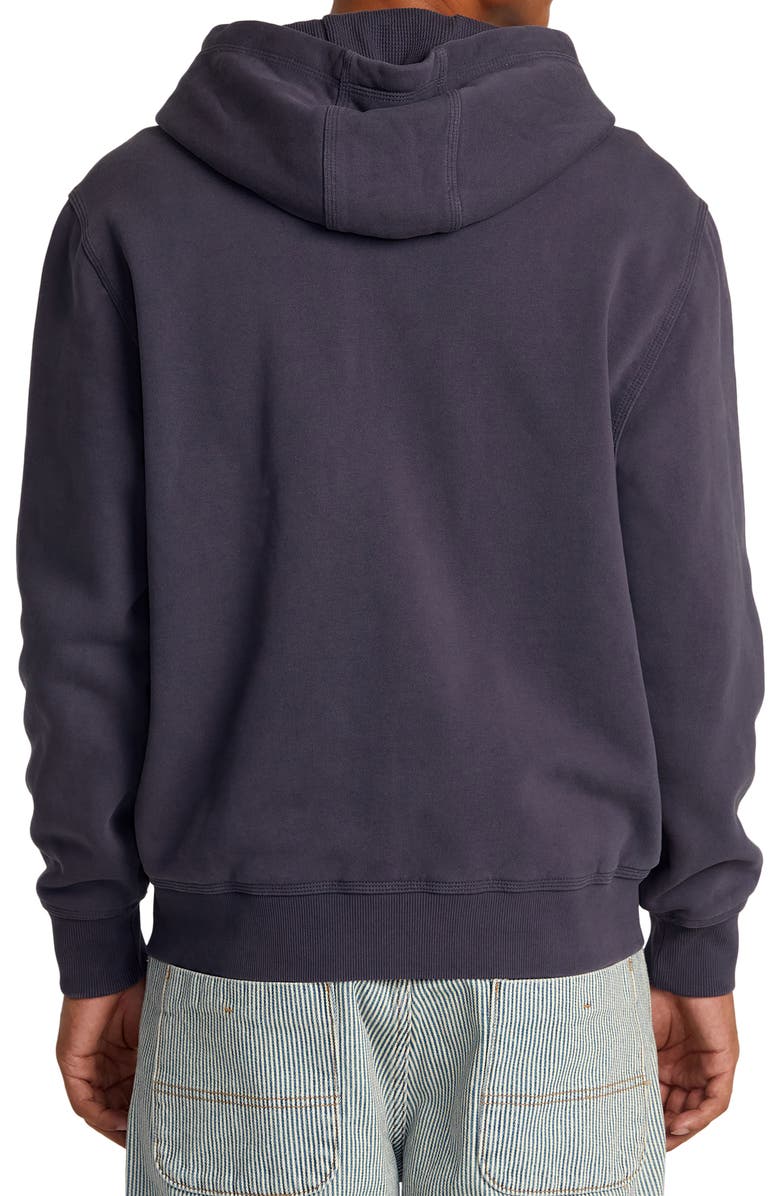 RVCA Chainmail Zip Fleece Hoodie, Alternate, color, 