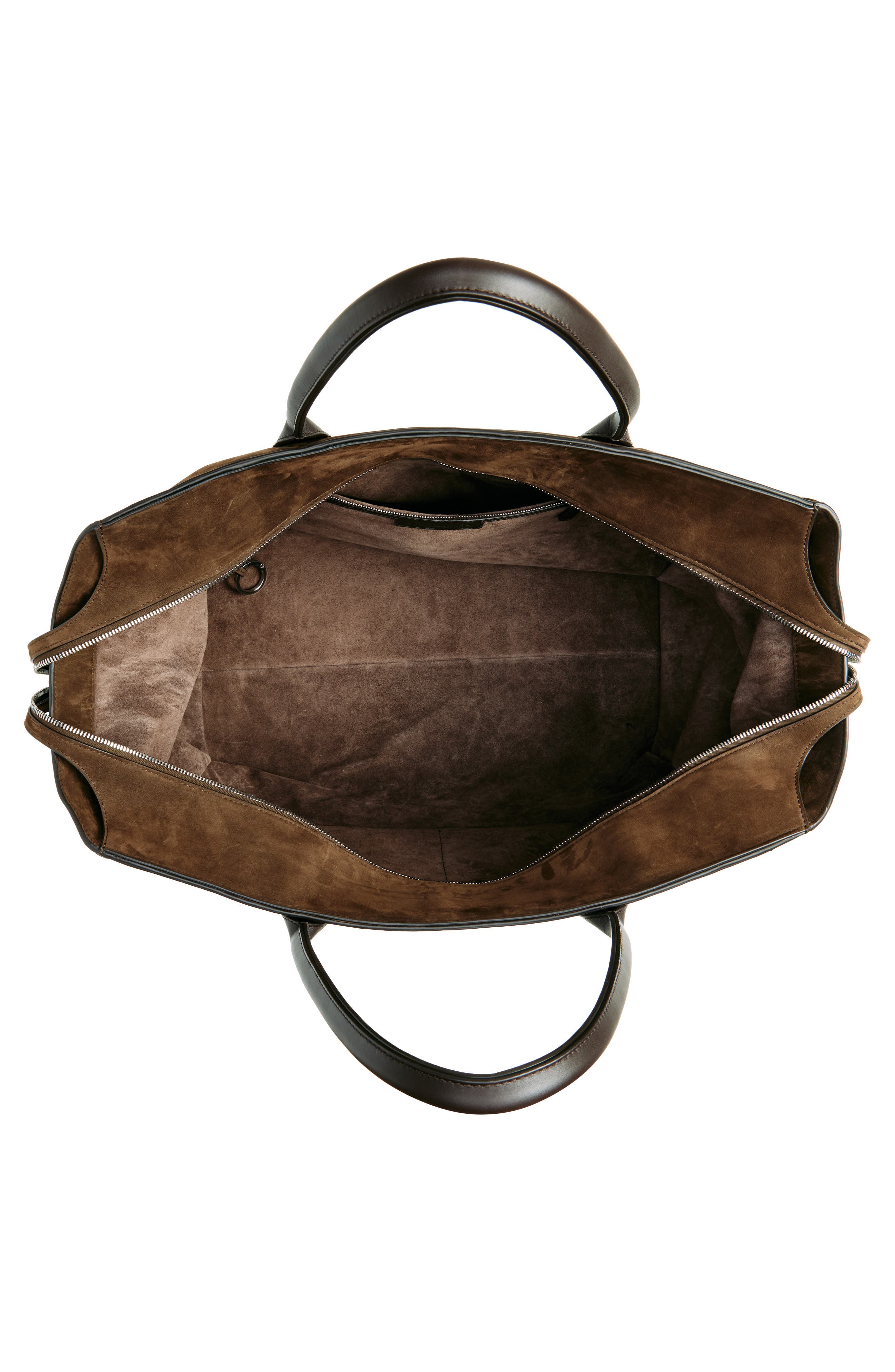 Bottega Veneta Large Zipped Cabat Nubuck Leather Tote, Alternate, color, 