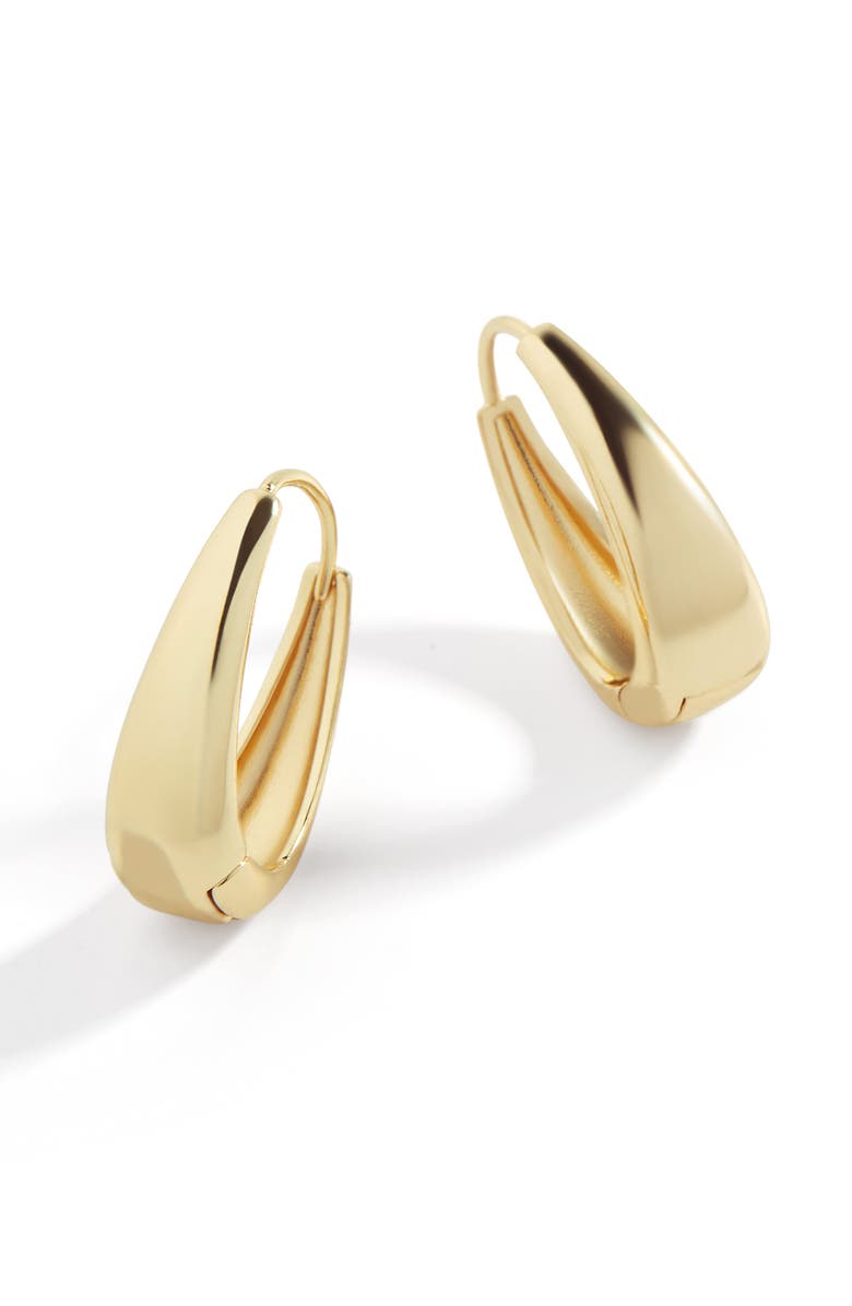 Mint & Lily Chunky Teardrop Hoop Earrings, Main, color, Gold-Tone