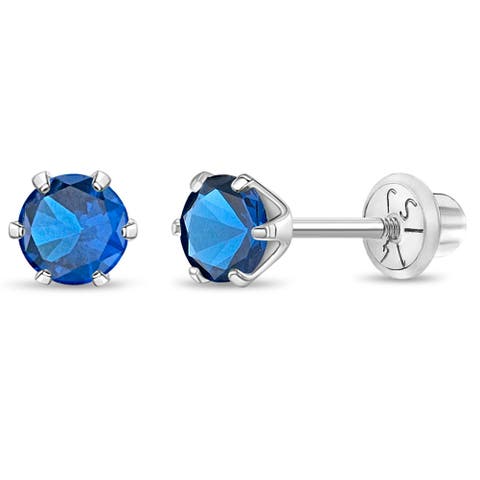 14k Classic Solitaire Earrings
