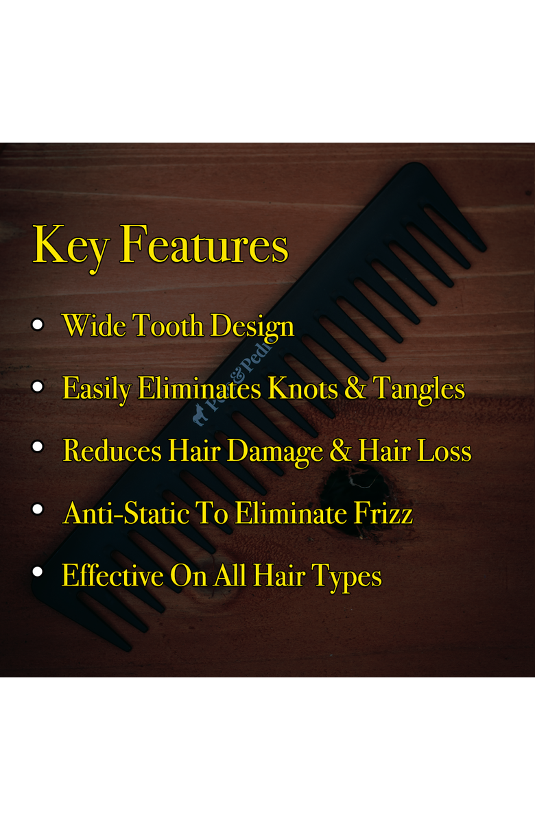 Pete & Pedro Wide Tooth Detangling Comb, Alternate, color, NO COLOR
