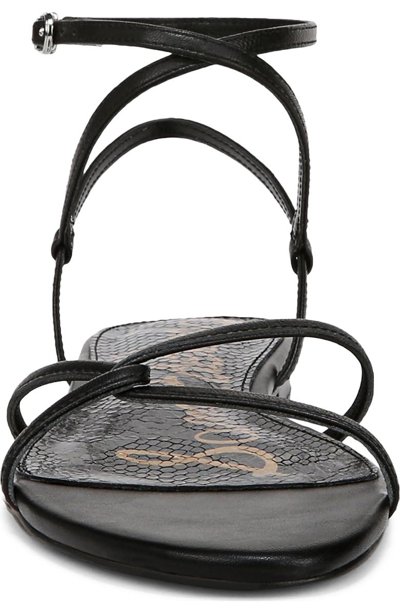 Sam Edelman Ellina Ankle Strap Sandal, Alternate, color, Black Leather