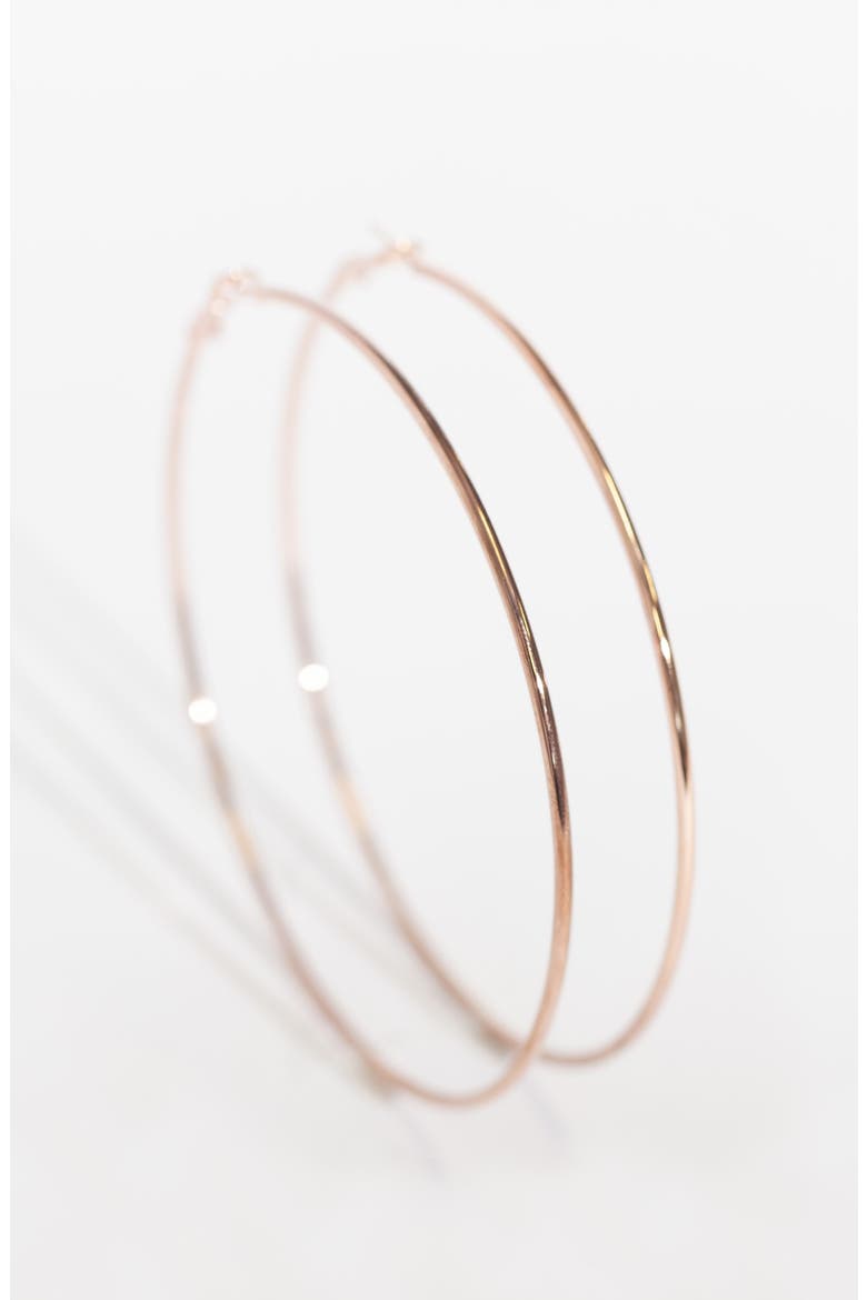 Set Of 3 Plain Jane Hoop Earrings, Alternate, color, GOLD