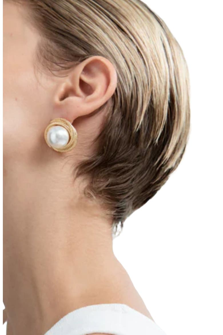 Gigi Earrings, Alternate, color, Gold