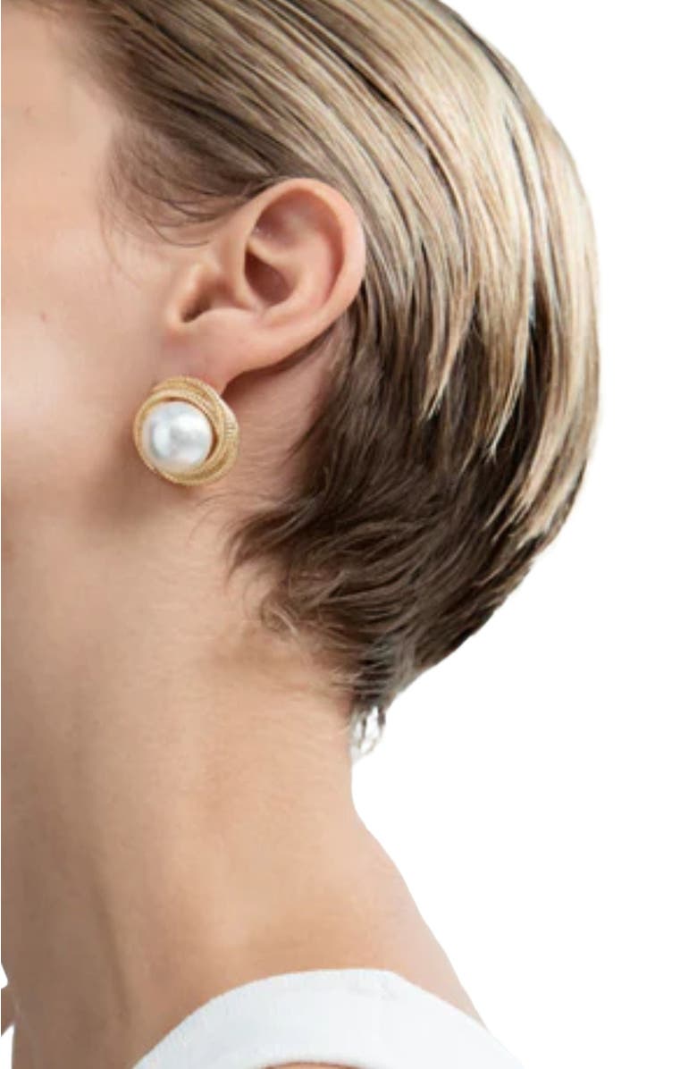 HEAVEN MAYHEM Gigi Earrings, Alternate, color, Gold