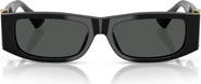 Versace 55mm Rectangular Sunglasses