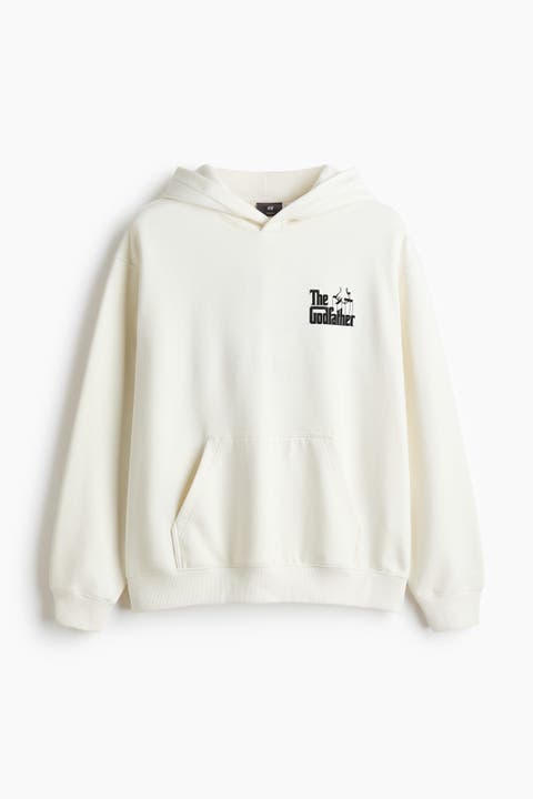 Loose Fit Printed Hoodie