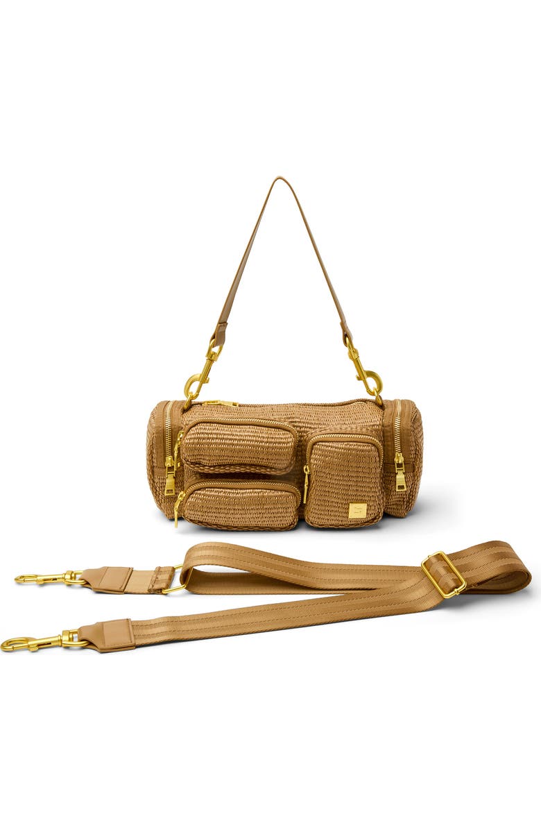 THINK ROYLN Lady Cargo Shoulder Bag, Alternate, color, Sand Dune Raffia