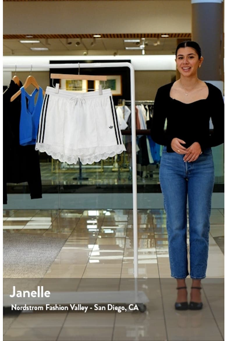 3-Stripes Lace Trim Shorts video