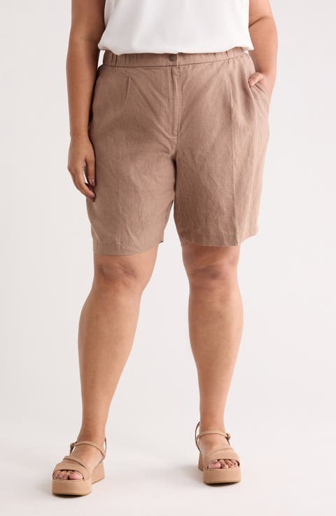 Organic Linen Shorts (Plus)