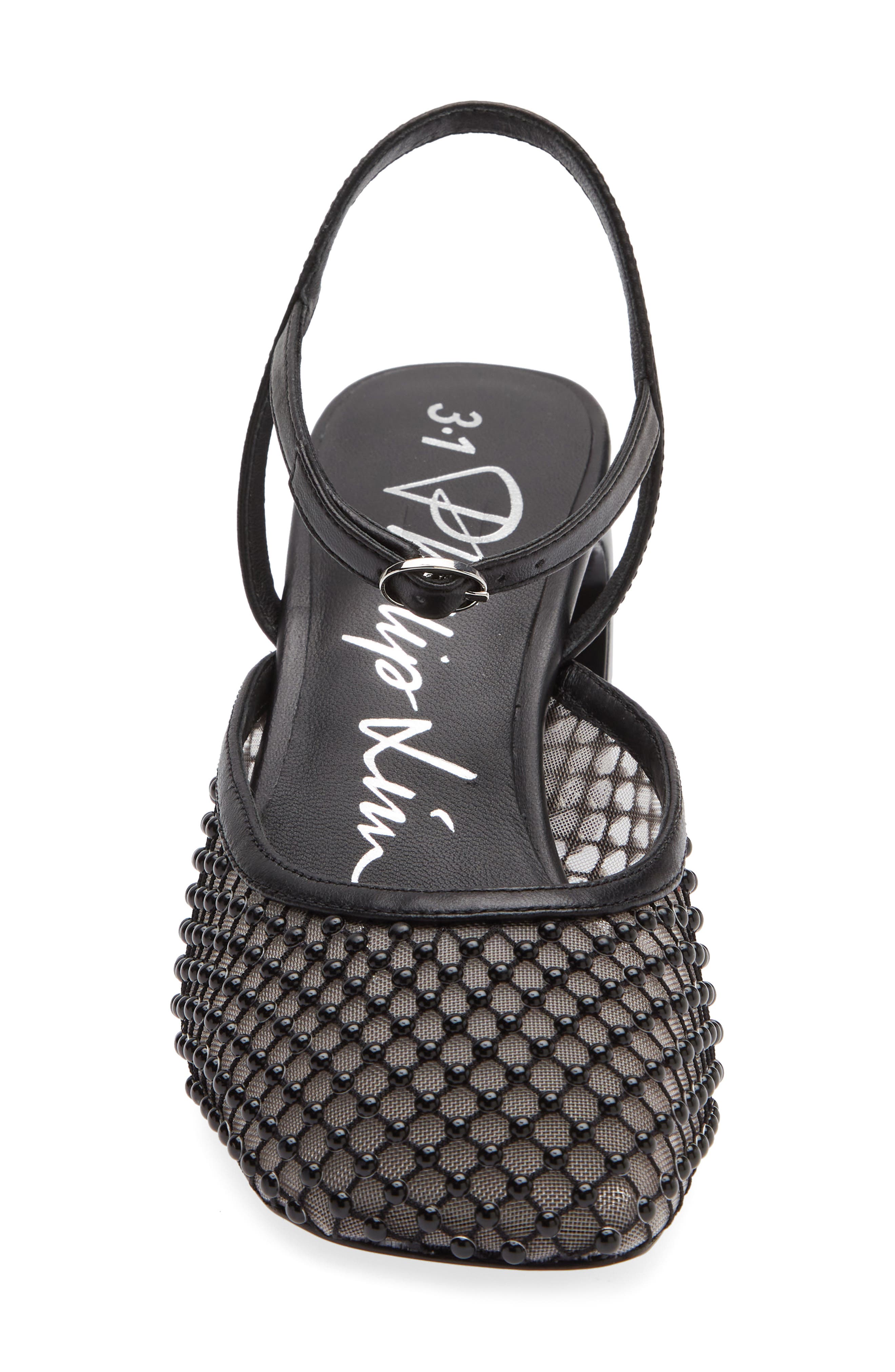 3.1 Phillip Lim Embellished Ankle Strap Pump, Alternate, color, Black