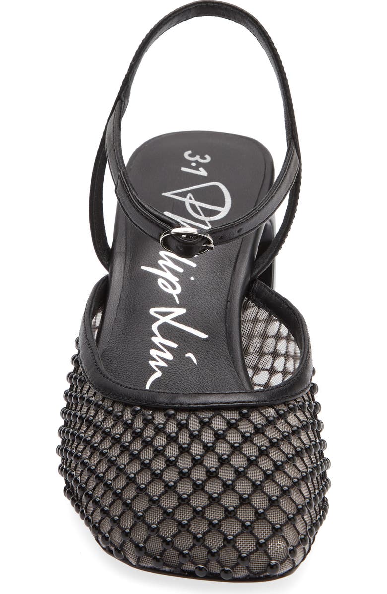 3.1 Phillip Lim Embellished Ankle Strap Pump, Alternate, color, Black