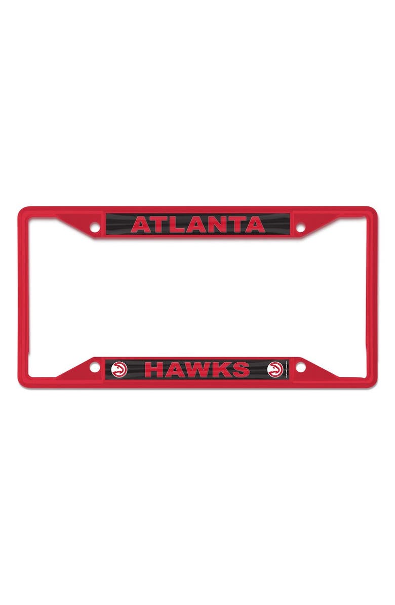 WINCRAFT Atlanta Hawks Chrome Color License Plate Frame, Main, color, 