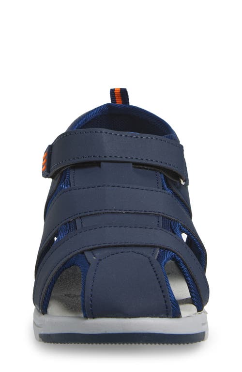 Extreme By Eddie Marc Kids' Solid Woven Sandal In Navy