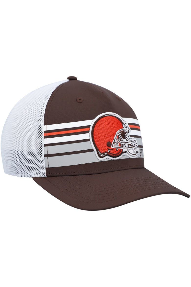 Men's '47 Brown Cleveland Browns Altitude II MVP Trucker Snapback Hat, Alternate, color, Brown
