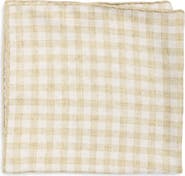 BOSS Gingham Silk Pocket Square