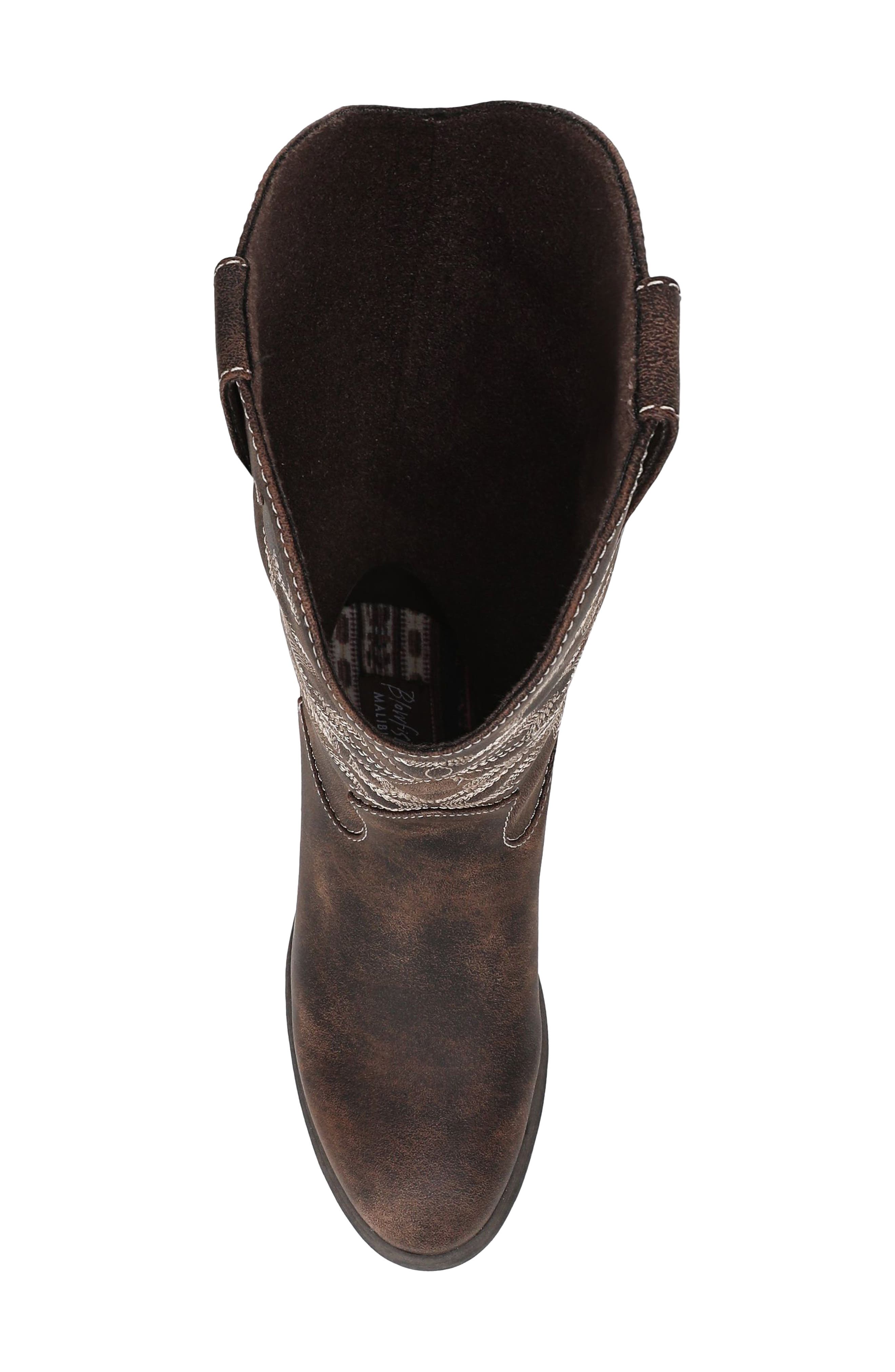 Stutter Faux Leather Western Boot, Alternate, color, WHISKEY FAUX LEATHER