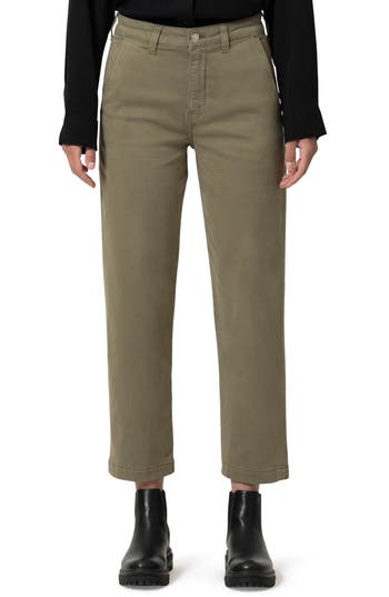MAVI JEANS MAVI JEANS LAUREN TWILL STRAIGHT LEG ANKLE PANTS
