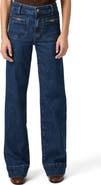 PAIGE Sasha Patch Pocket High Waist Wide Leg Jeans