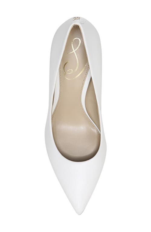 Sam Edelman Hazel Pointed Toe Pump In White