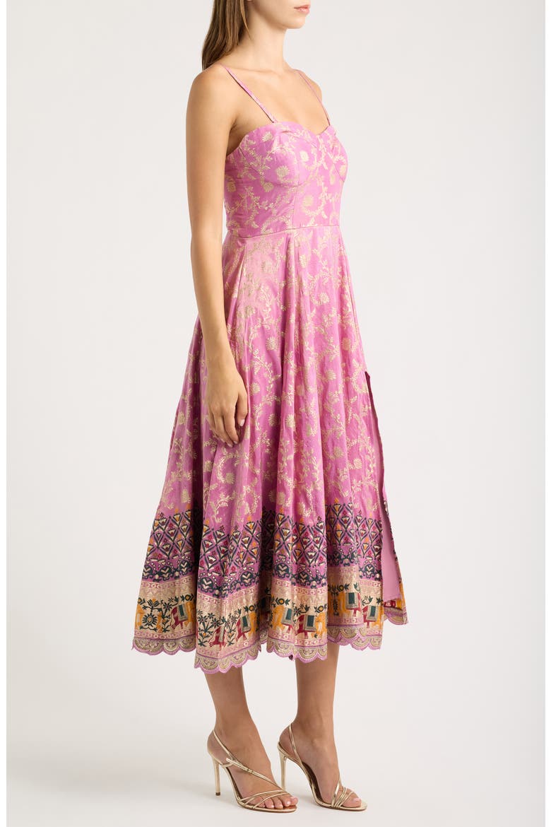 Emmie Midi Dress, Alternate, color, PURPLE
