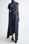 Erdem Draped Satin Top