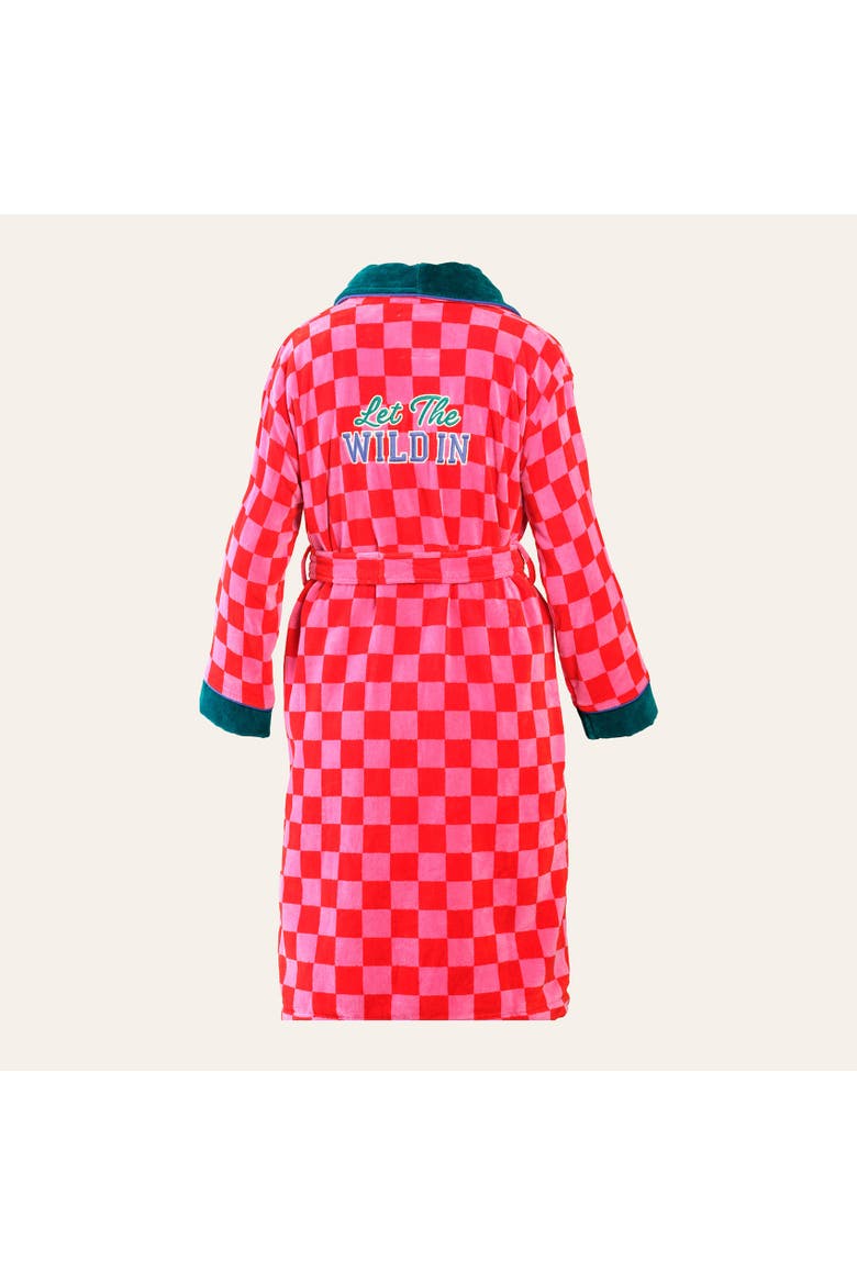 Tabea Bathrobes 100% Cotton Luxe Comfort, Alternate, color, Pink - Red