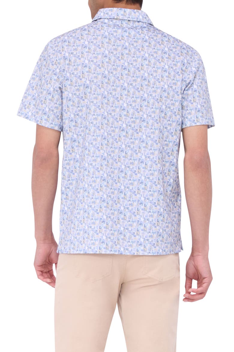 Victor OoohCotton® Abstract Print Polo, Alternate, color, LILAC