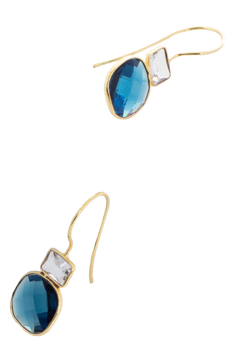 SAACHI Cushion Cut Chalcedony Drop Earrings, Alternate, color, 