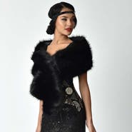Unique Vintage Faux Fur Stole