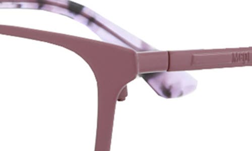 Alexander Mcqueen Mcqueen 51mm Core Square Optical Glasses In Violet Violet Transparent