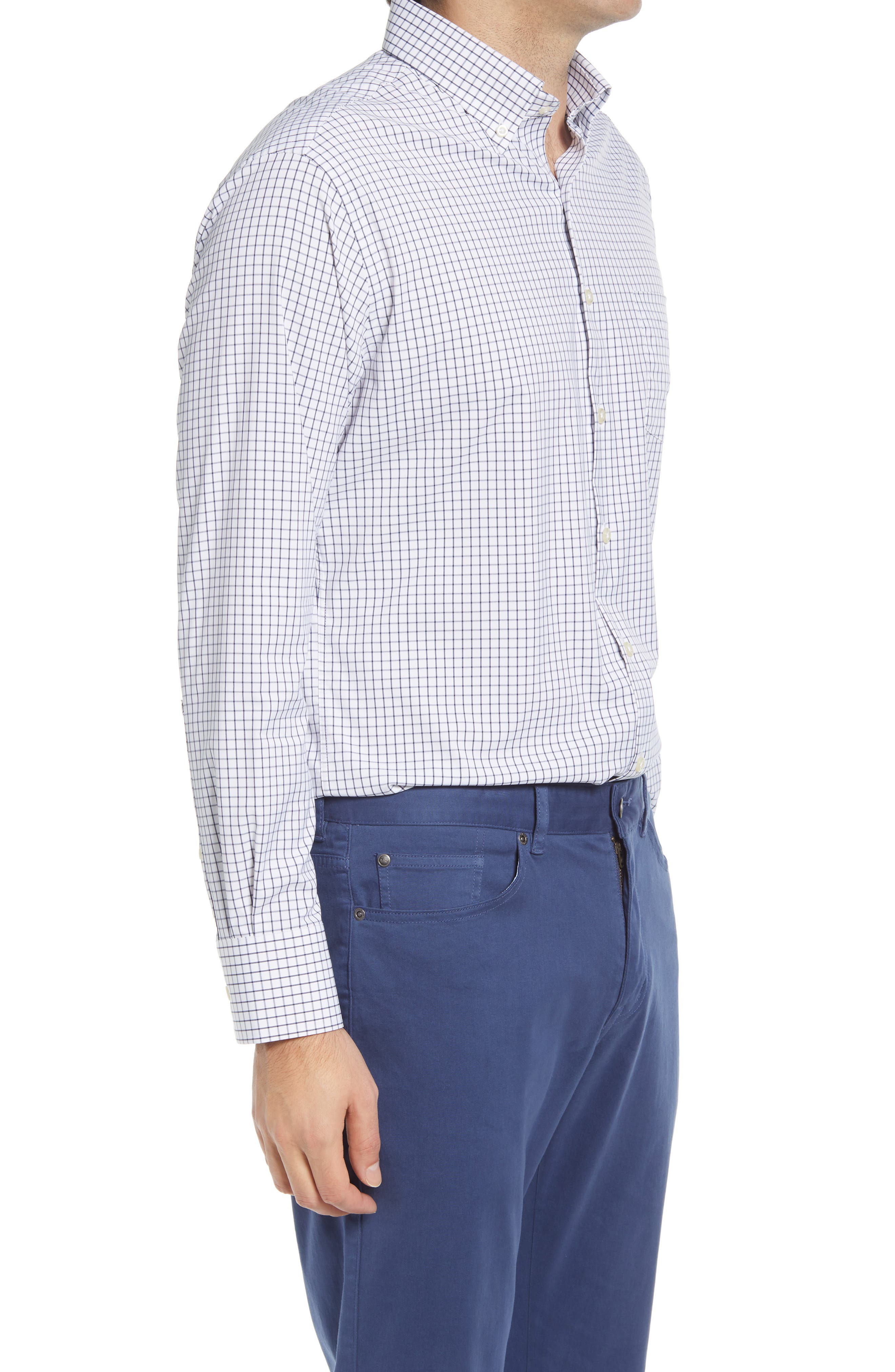 Peter Millar Captain Check Performance Button-Down Shirt (Men) | Nordstrom