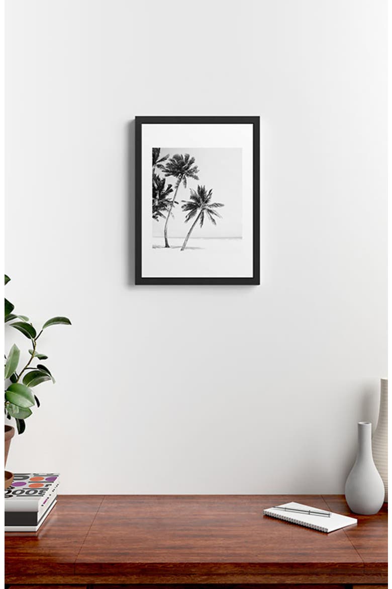 Island Framed Art Print, Alternate, color, BLACK-WHITE