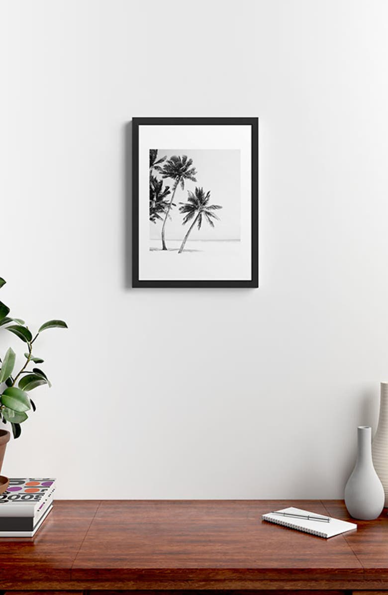 Deny Designs Island Framed Art Print, Alternate, color, Black-White