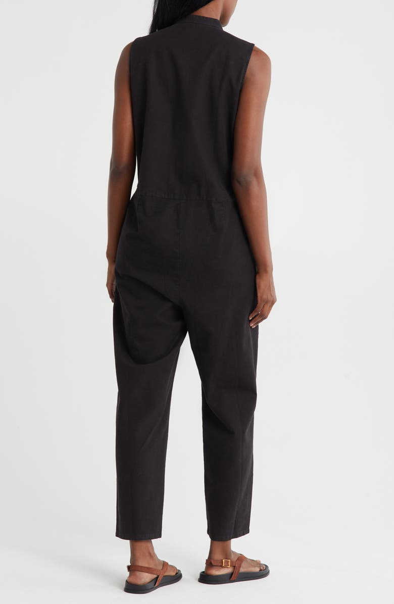 Eileen Fisher Sleeveless Organic Cotton Blend Jumpsuit, Alternate, color,
