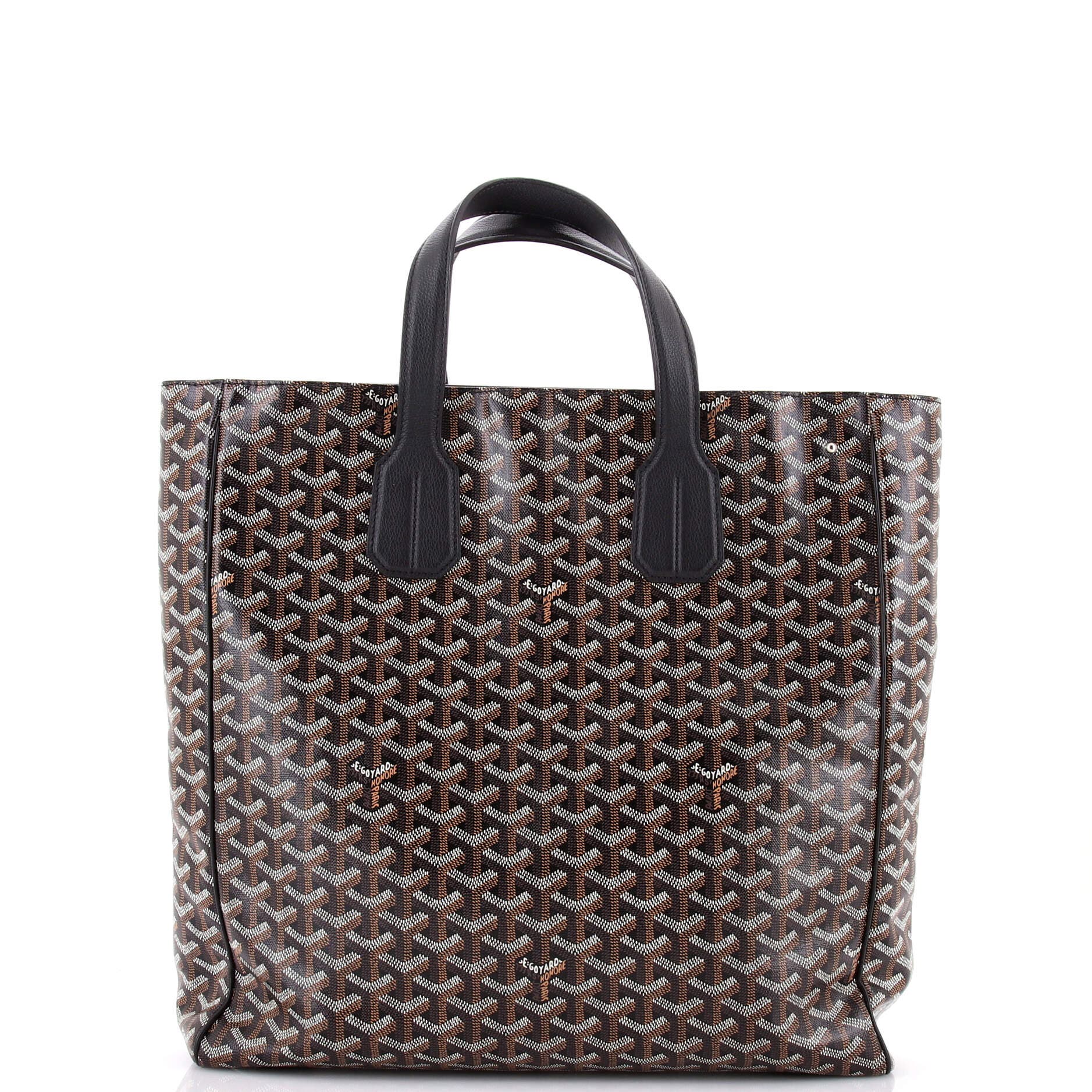 Pre-Owned Goyard Voltaire III Tote Coated Canvas, Alternate, color, Black