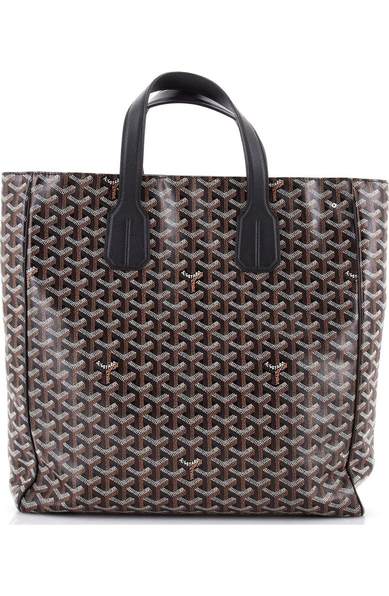 Pre-Owned Goyard Voltaire III Tote Coated Canvas, Alternate, color, Black