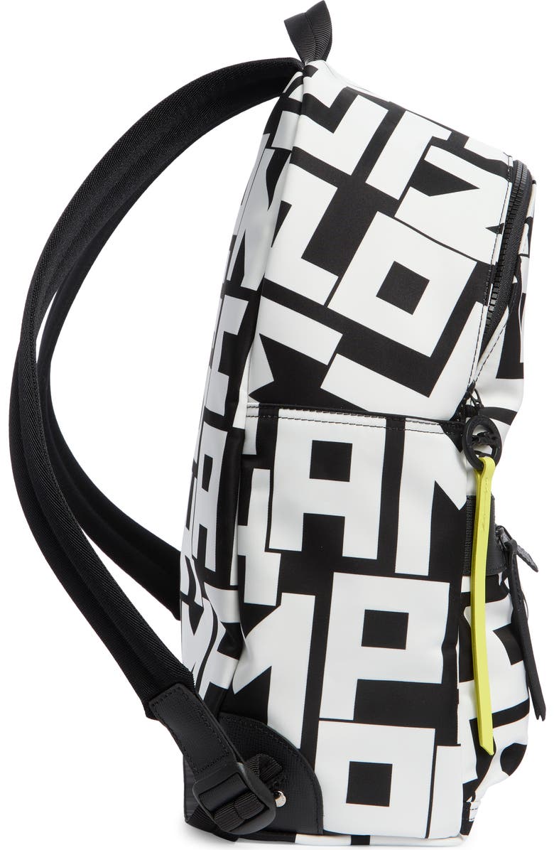 Longchamp Le Pliage Medium Backpack, Alternate, color, Black/ White