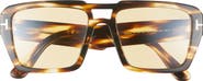 TOM FORD Redford 56mm Navigator Sunglasses