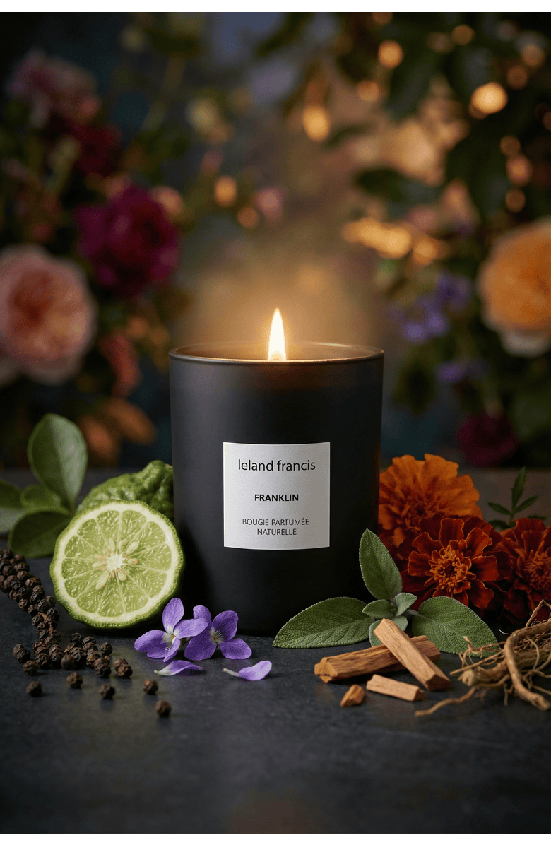 leland francis Franklin -Bougie Parfumée Naturelle Candle, Alternate, color, NO COLOR